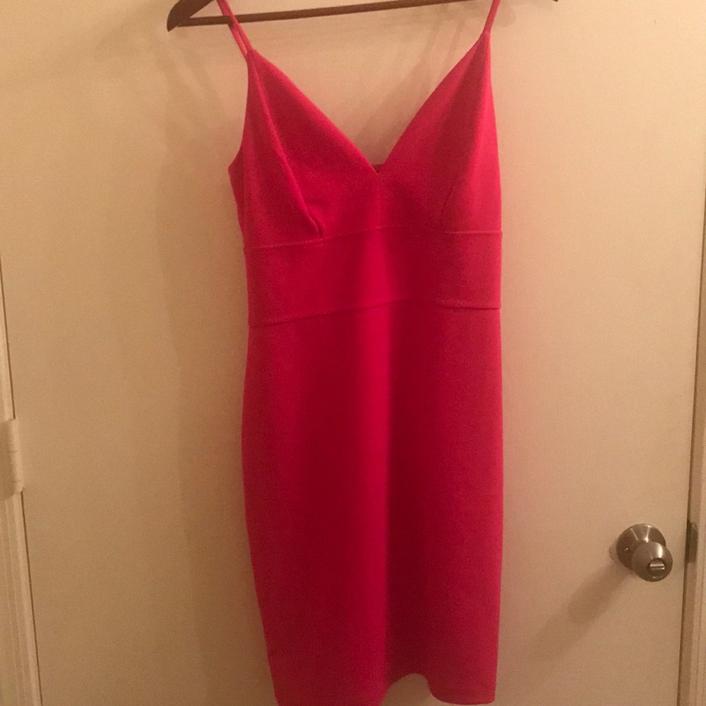 Express hot pink dress